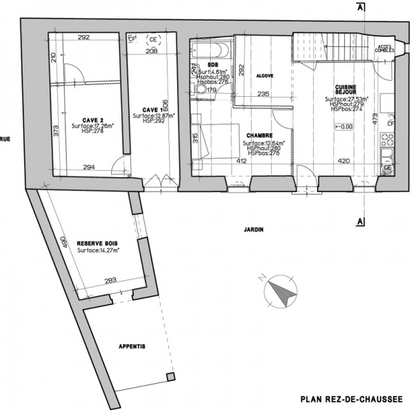 Plan de niveau d'un bâtiment dans la Drôme